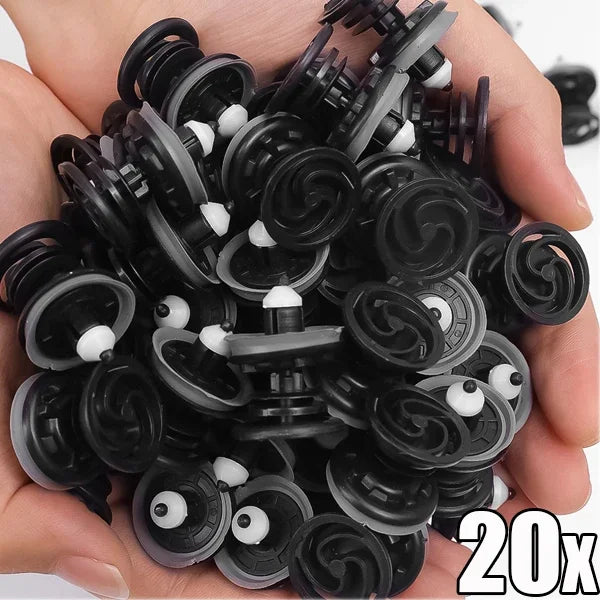 Kit 40 Clips Fixação Painel Porta Automóvel — VW Caddy Touran Tiguan (Ref 7L6868243) | Carbit