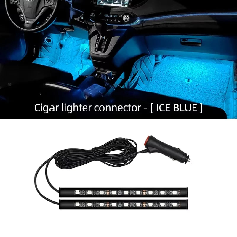 Tira LED RGB para Interior Automóvel — Iluminação Ambiente USB | Carbit