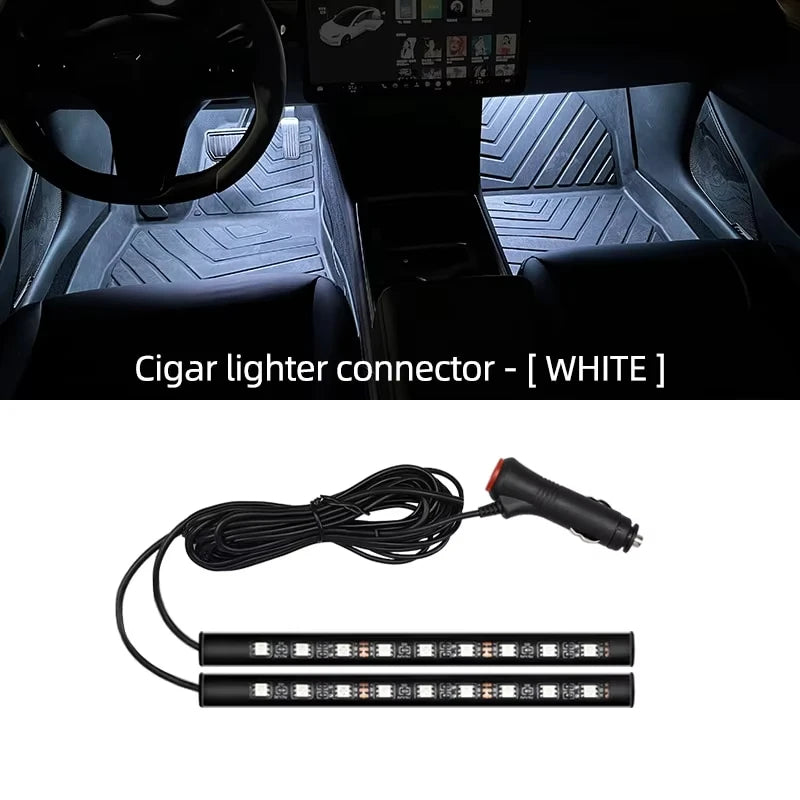Tira LED RGB para Interior Automóvel — Iluminação Ambiente USB | Carbit