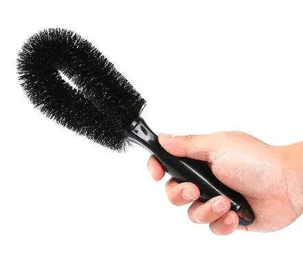 Escova Profissional para Limpeza de Jantes — Cerdas Suaves Anti-Risco | Carbit