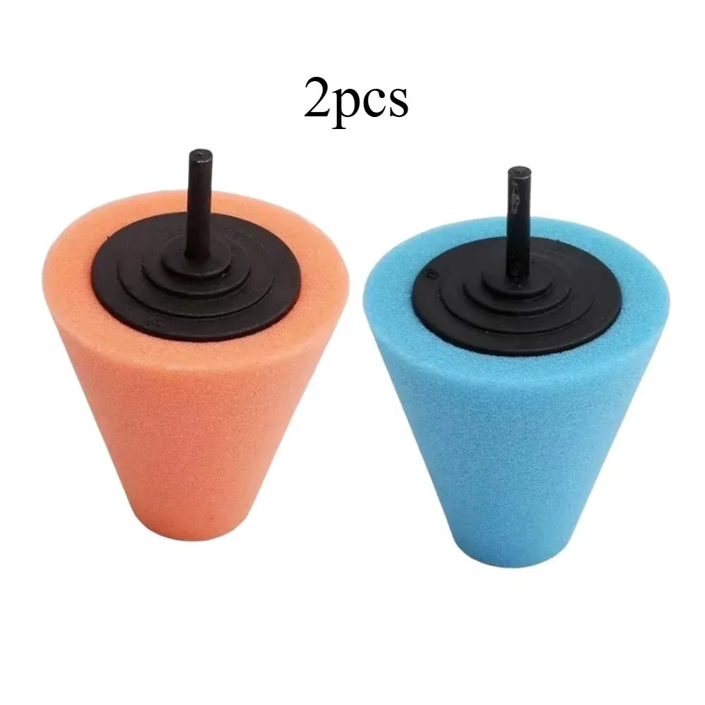 Kit 2 Esponjas Polimento Cone para Berbequim — Jantes e Detalhes Automóvel | Carbit