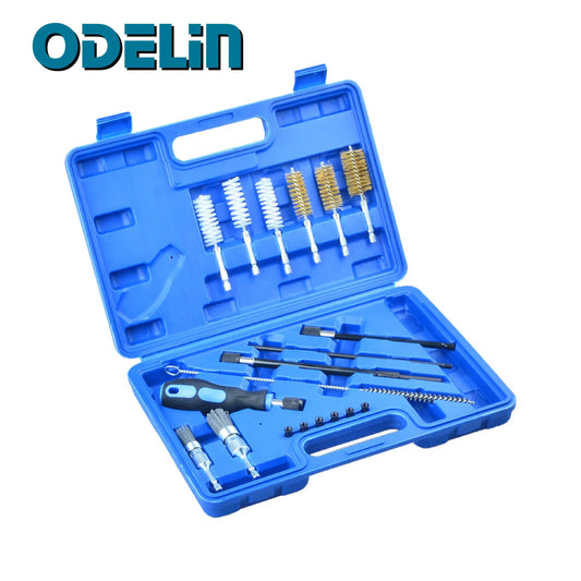 Kit Limpeza Injetores Diesel 19 Peças — Escovas Profissionais Mecânica DIY | Carbit