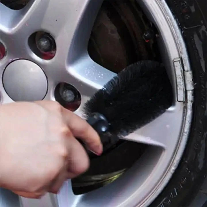 Escova Profissional para Limpeza de Jantes — Cerdas Suaves Anti-Risco | Carbit