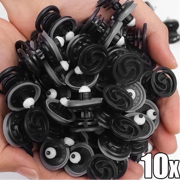 Kit 40 Clips Fixação Painel Porta Automóvel — VW Caddy Touran Tiguan (Ref 7L6868243) | Carbit