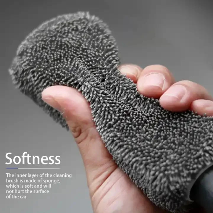 Escova Profissional para Limpeza de Jantes — Cerdas Suaves Anti-Risco | Carbit
