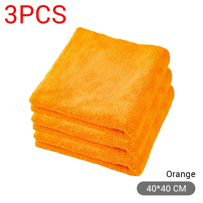 Kit 9 Panos Microfibra 40×40cm — Ultra Macios para Lavagem e Acabamento Detailing | Carbit