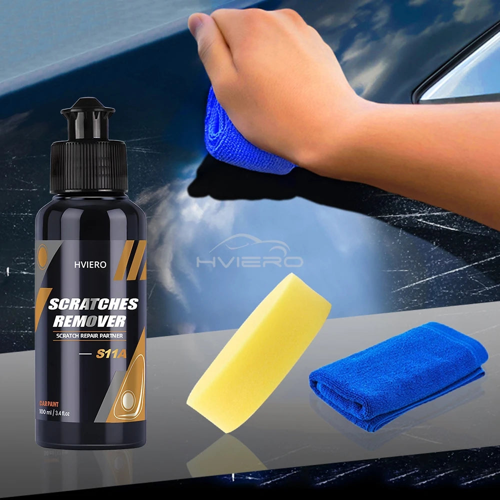 Kit Remoção de Riscos Automóvel — Cera Líquida 100-300ml Anti-Riscos com Aplicador | Carbit