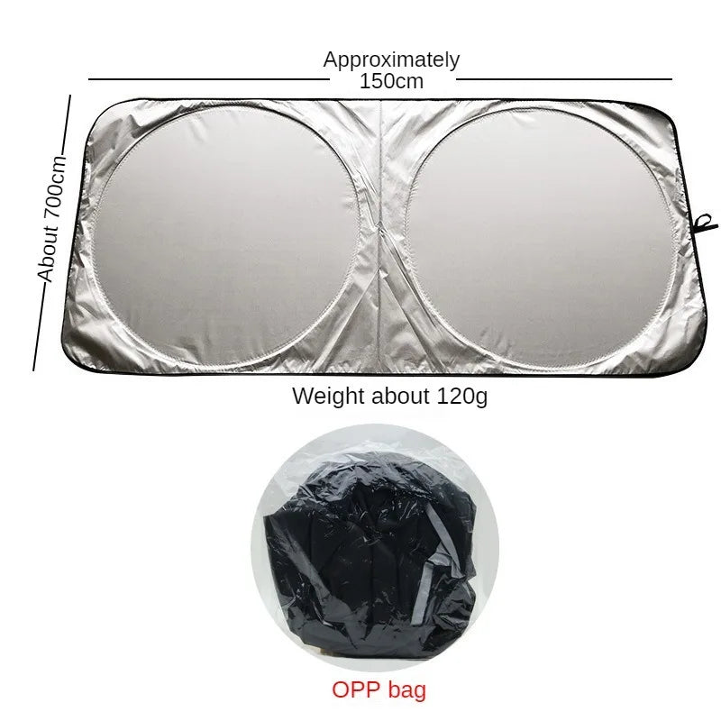 Para-sol Dobrável para Parabrisas — Proteção UV Universal | Carbit