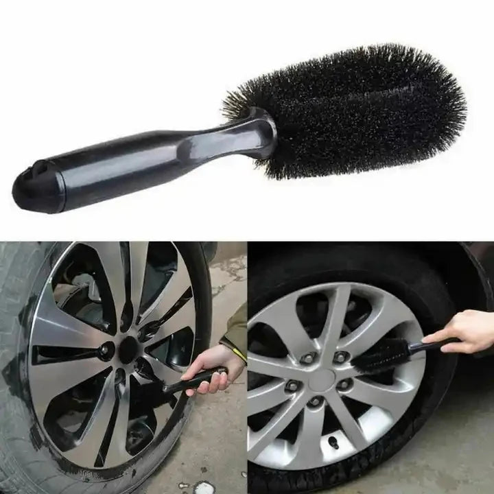 Escova Profissional para Limpeza de Jantes — Cerdas Suaves Anti-Risco | Carbit