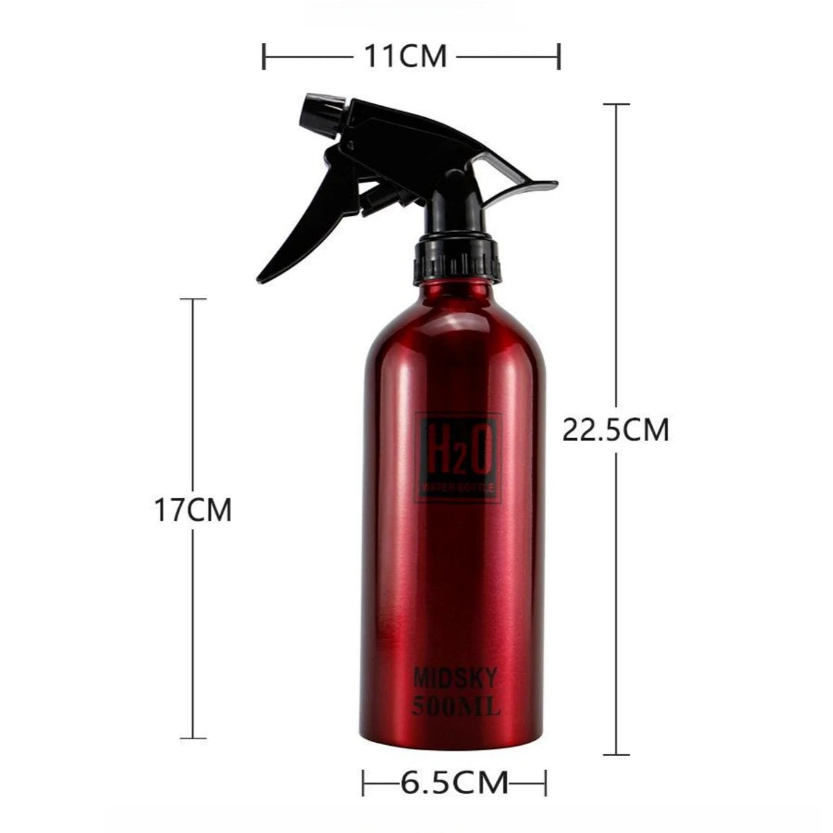 Borrifador Profissional 500ml Recarregável — Garrafa em Alumínio Resistente a Químicos | Carbit