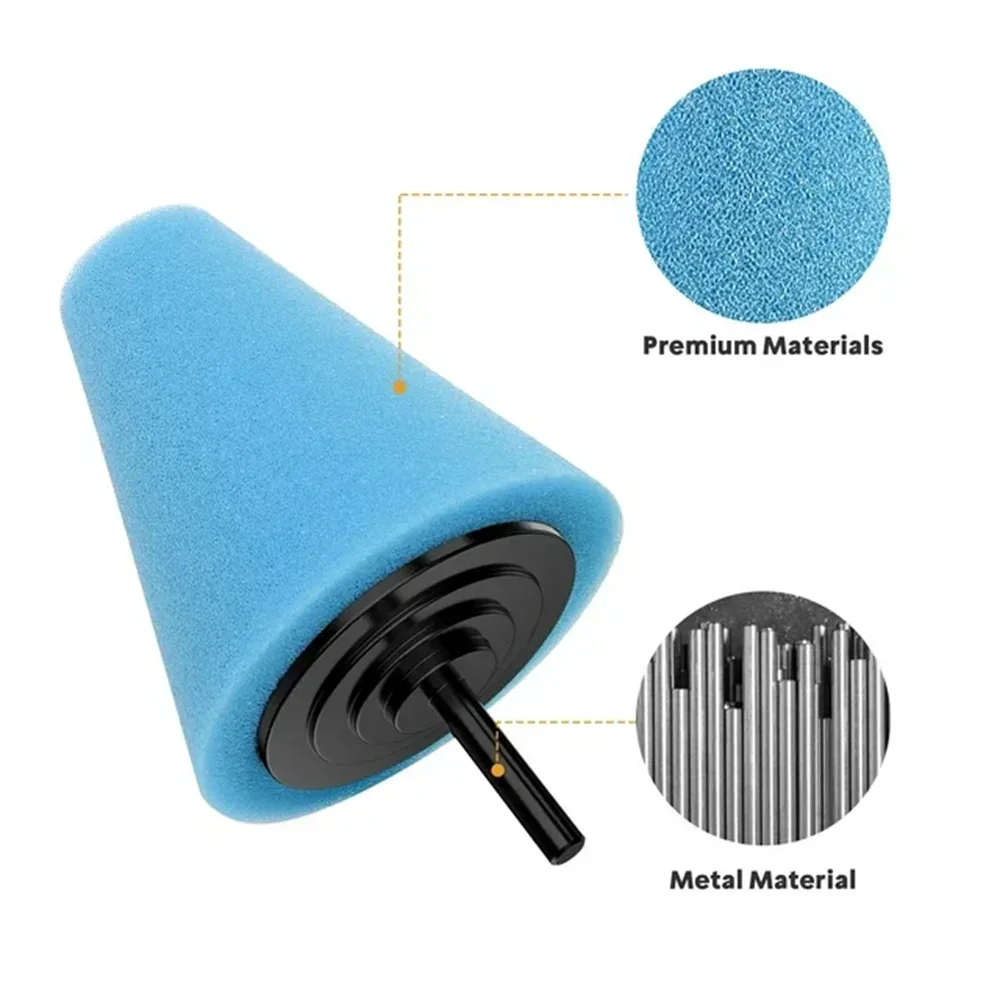 Kit 2 Esponjas Polimento Cone para Berbequim — Jantes e Detalhes Automóvel | Carbit