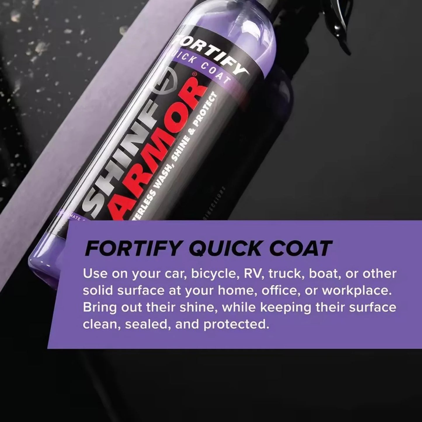 Quick Coat Cerâmico em Spray — Cera Hidrofóbica para Lavagem a Seco | Carbit