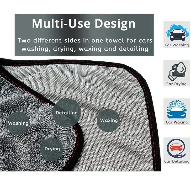 Toalha Premium de Microfibra para Detailing Automóvel — Ultra Absorvente | Carbit