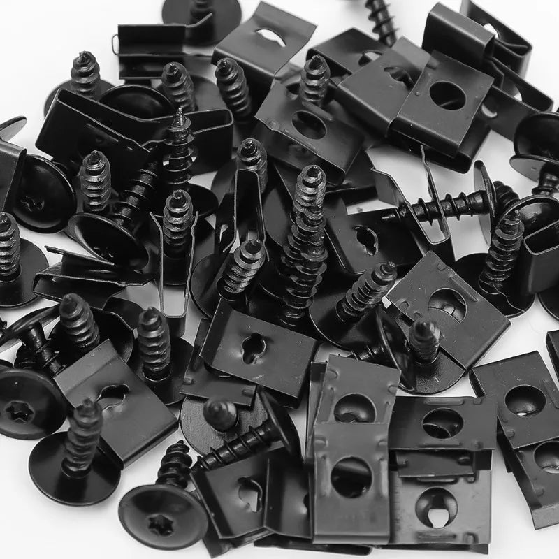 Kit Parafusos Self-Tapping para Carro — 200 Peças Universal Metálicas em U | Carbit