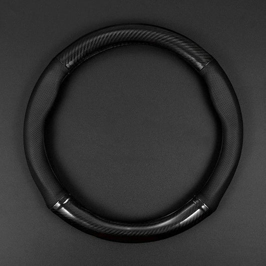Capa de Volante Premium em Couro com Fibra de Carbono Antiderrapante | Carbit