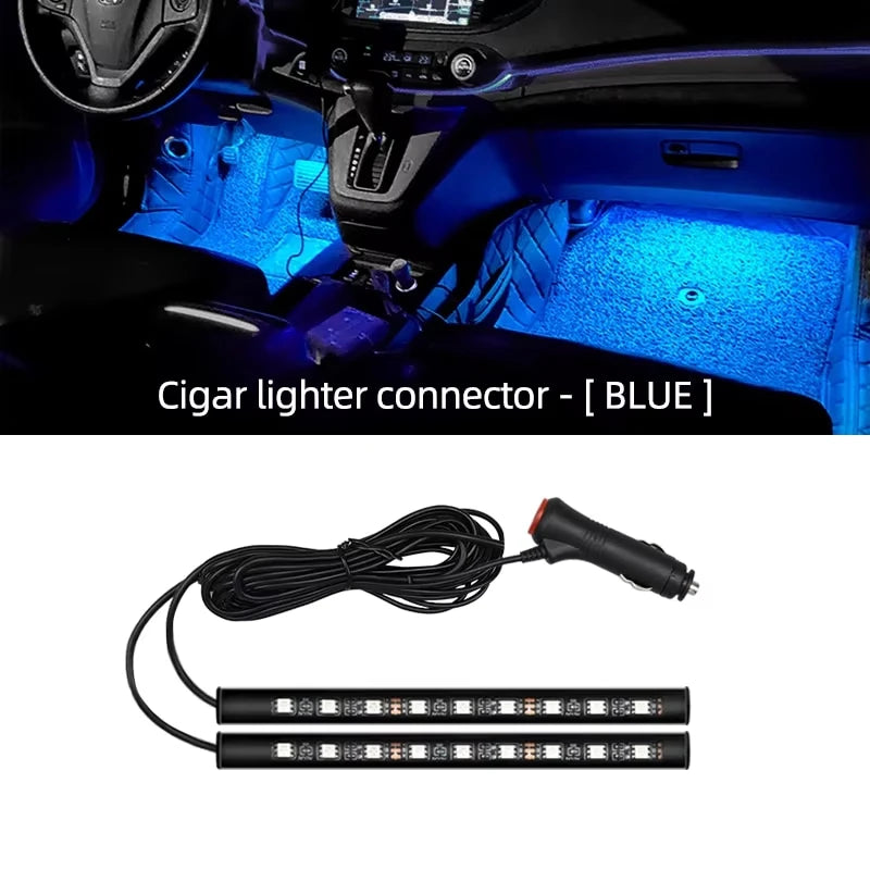 Tira LED RGB para Interior Automóvel — Iluminação Ambiente USB | Carbit