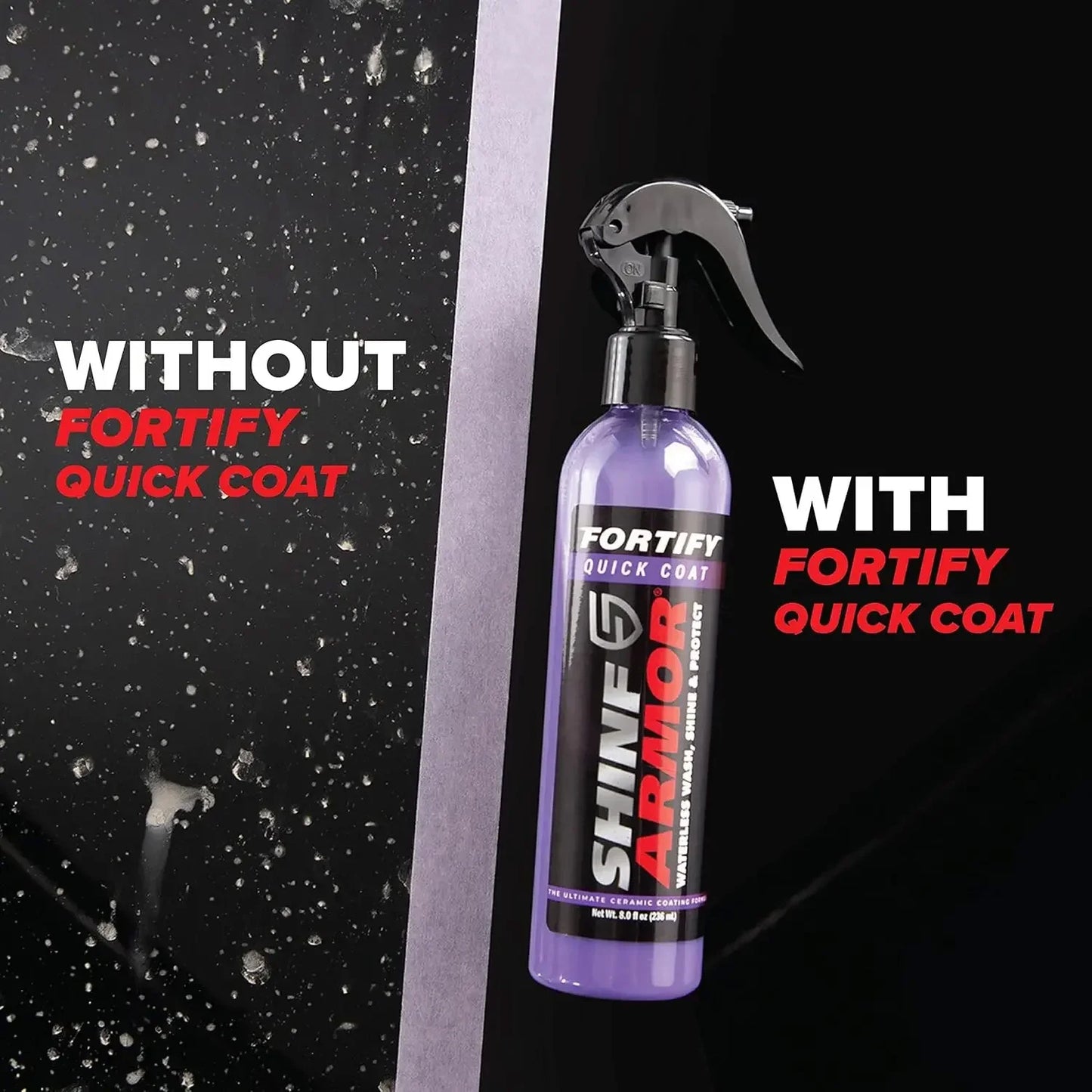 Quick Coat Cerâmico em Spray — Cera Hidrofóbica para Lavagem a Seco | Carbit