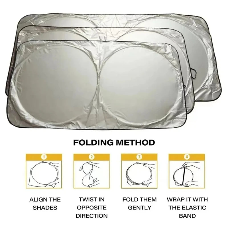 Para-sol Dobrável para Parabrisas — Proteção UV Universal | Carbit