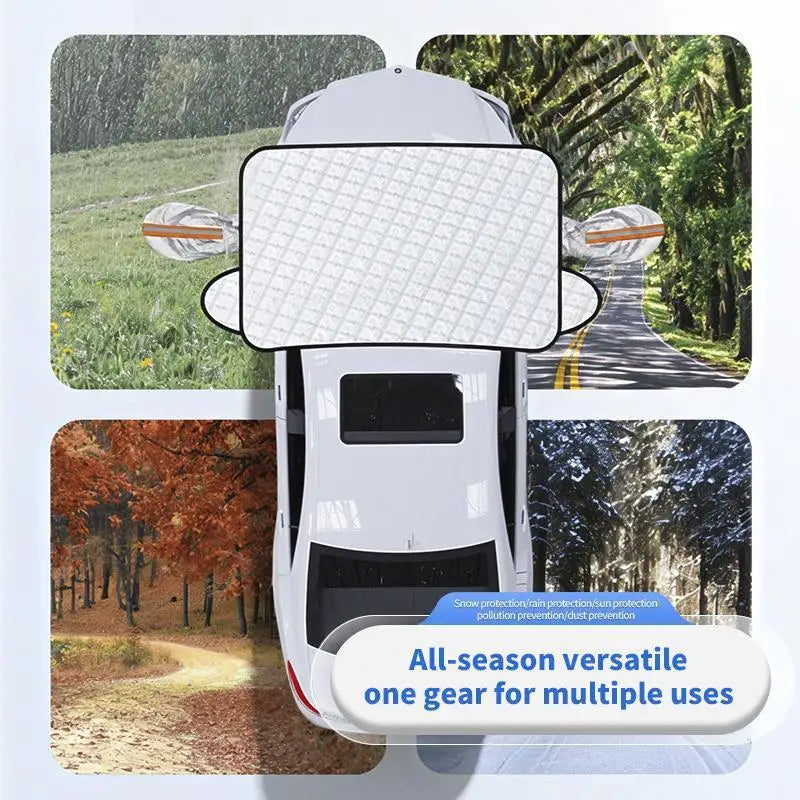 Capa Magnética para Parabrisas 5 Ímanes — Anti-Neve, Anti-Sol e Anti-Água | Carbit