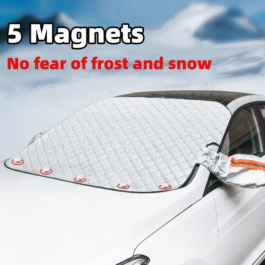 Capa Magnética para Parabrisas 5 Ímanes — Anti-Neve, Anti-Sol e Anti-Água | Carbit